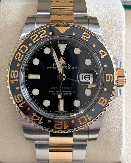 2018 Rolex GMT-Master II 40MM Black Dial Two-Tone Oyster Bracelet (116713LN)