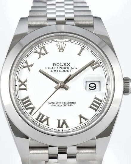 No Reserve - 2026 Rolex Datejust 41MM White Dial Jubilee Bracelet (126300)