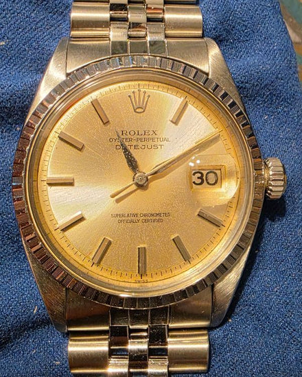 Rare 1964 Rolex Datejust 36MM Silver "Swiss Only" Dial Jubilee Bracelet (1603)