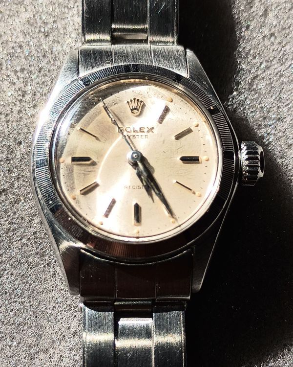 No Reserve - Rolex Oyster Precision 25MM Ivory Dial Oyster Bracelet (6411)