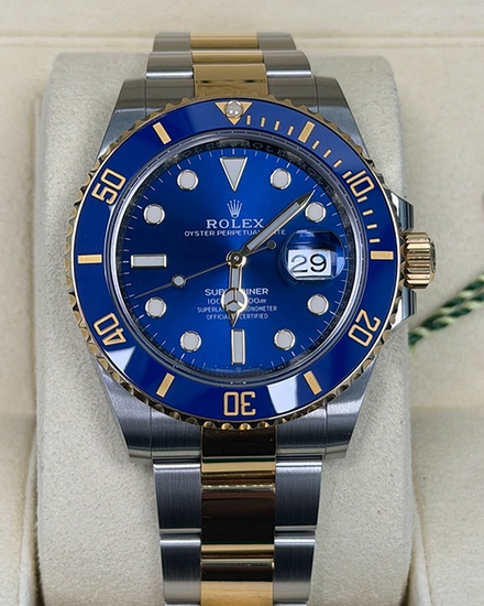 2021 Rolex Submariner Date "Bluesy" 41MM Blue Dial Two-Tone Oyster Bracelet (126613LB)