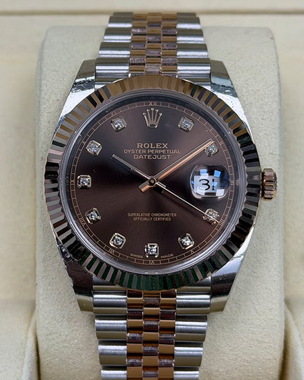 2018 Rolex Datejust 41MM Chocolate Dial Two-Tone Jubilee Bracelet (126331)