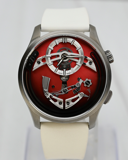 2024 Christopher Ward Bel Canto "The Red One" 41MM Red Dial Rubber Strap (C01-41APT2-T0AM1)