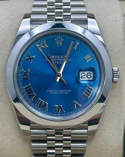 2026 Rolex Datejust 41MM Blue "Fluted Motif" Dial Jubilee Bracelet (126300)