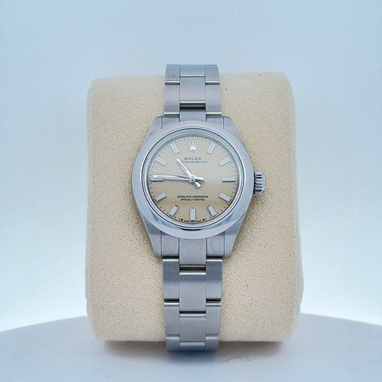 2026 Rolex Oyster Perpetual Lady 28MM Beige Dial Oyster Bracelet (276200)