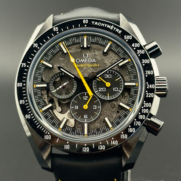 2026 Omega Speedmaster Dark Side of the Moon "Apollo 8" "Rocket Hand" 44.25MM Black Dial Leather Strap (310.92.44.50.01.001)