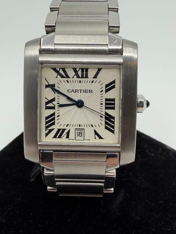 No Reserve - Cartier Tank Française Large Automatic 28MM Silver Dial Steel Bracelet (W51002Q3)