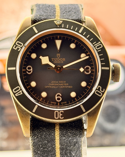 2019 Tudor Black Bay Bronze 43MM Grey Dial Textile Strap (79250BA)