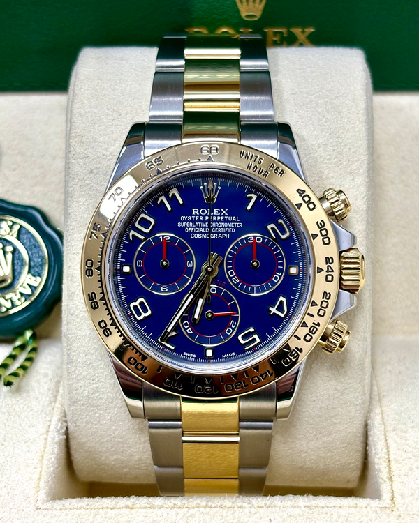 2017 Rolex Cosmograph Daytona 40MM Blue Dial Two-Tone Oyster Bracelet (116503)