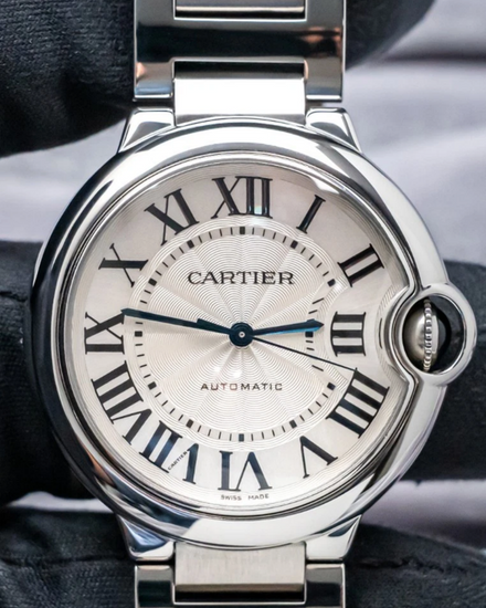 Cartier Ballon Bleu 36MM Silver Dial Steel Bracelet (W6920046)