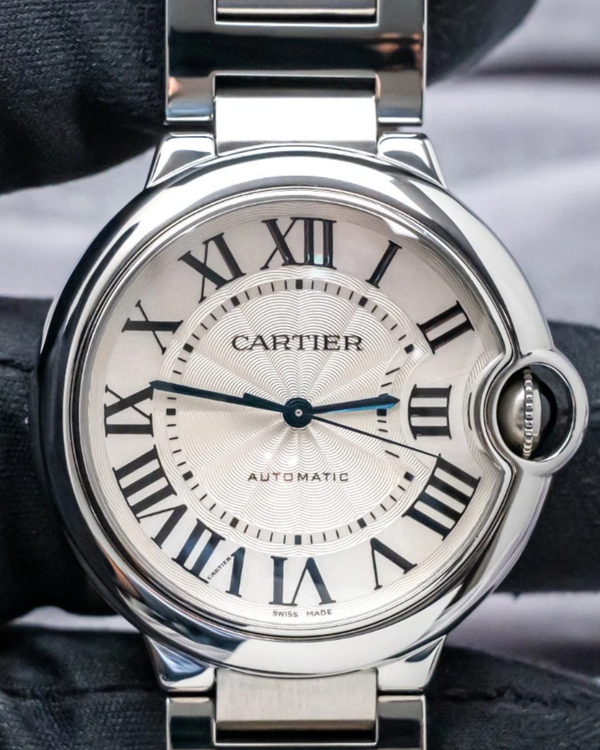 Cartier Ballon Bleu 36MM Silver Dial Steel Bracelet (W6920046)