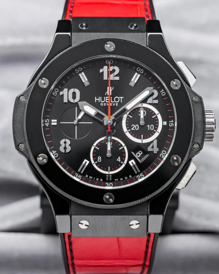 Hublot Big Bang "Black Magic" 44MM Black Dial Leather Strap (301.CX.130.RX)