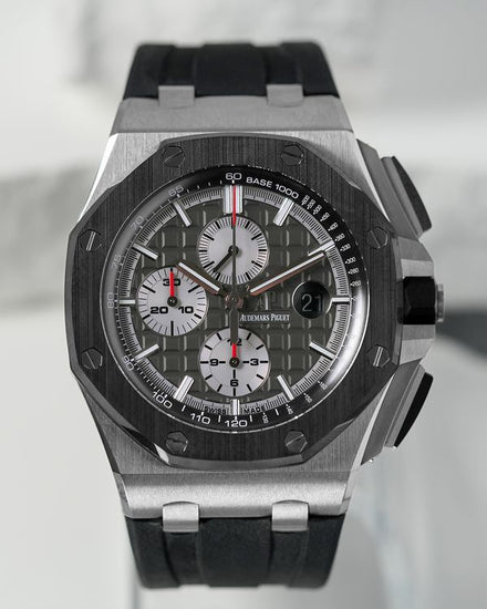 2018 Audemars Piguet Royal Oak Offshore Chronograph 44MM Grey Dial Rubber Strap (26400IO.OO.A004CA.01)