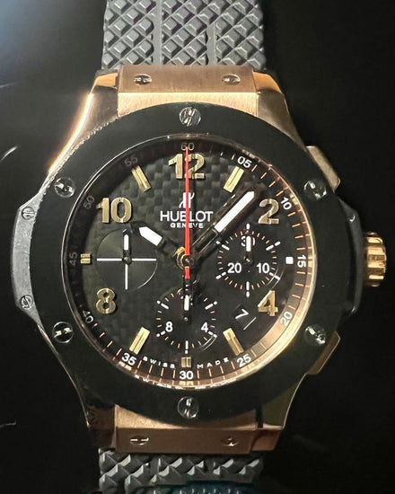 Hublot Big Bang 44MM Carbon Fiber Dial Rubber Strap (301.PB.131.RX)