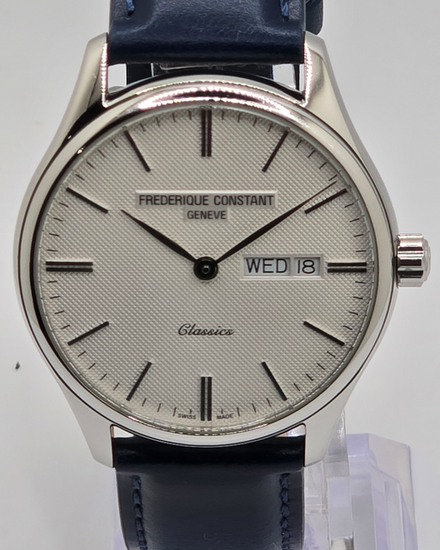Frederique Constant Classics 40MM Quartz White Dial Leather Strap (FC-225X5B4/5/6)