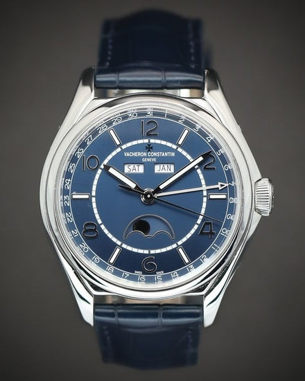 2020 Vacheron Constantin Fiftysix 40MM Blue Dial Leather Strap (4000E/000A-B548)
