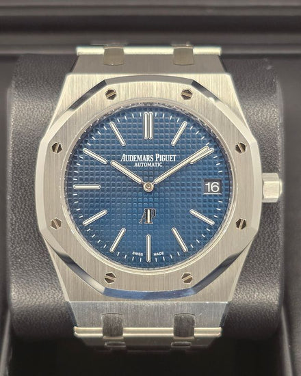 2021 Audemars Piguet Royal Oak "Jumbo" Extra-Thin 39MM Blue Dial Steel Bracelet (15202ST.OO.1240ST.01)