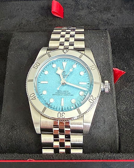 No Reserve - 2025 Tudor Black Bay '54 "Lagoon Blue" 37MM Turquoise Dial Steel Bracelet (79000)