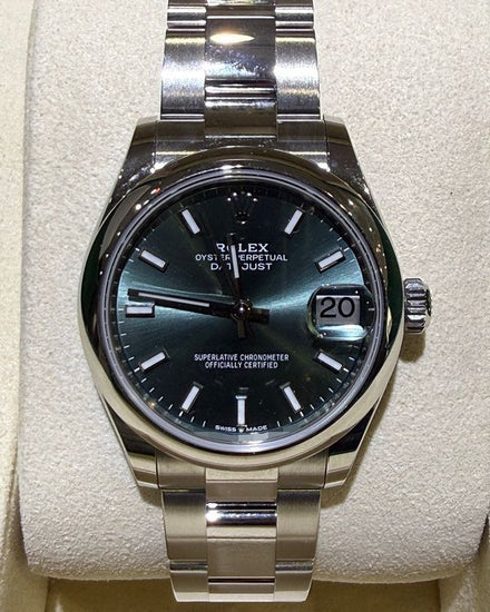 2026 Rolex Datejust 31MM Mint Green Dial Jubilee Bracelet (278240)