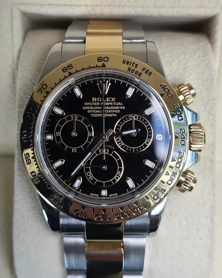 2021 Rolex Cosmograph Daytona 40MM Black Dial Two-Tone Oyster Bracelet (116503)