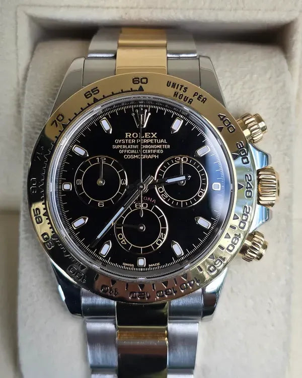 2021 Rolex Cosmograph Daytona 40MM Black Dial Two-Tone Oyster Bracelet (116503)