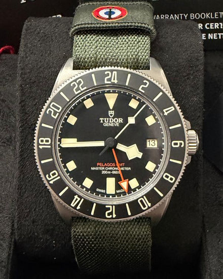 2025 Tudor Pelagos FXD GMT 42MM Black Dial Textile Strap (2542G257NU)