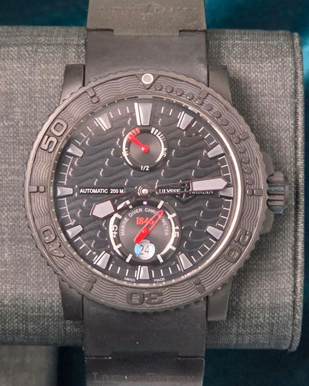No Reserve - Ulysse Nardin Diver "Black Ocean" L.E. 43MM Black Dial Rubber Strap (263-38LE-3)