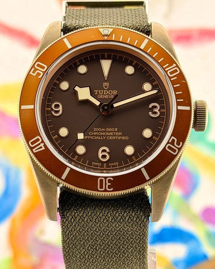 Tudor Black Bay Heritage Bronze 43MM Brown Dial Textile Strap (79250BM)