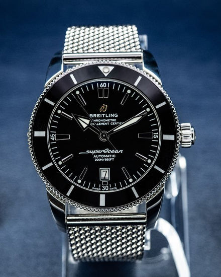 2025 Breitling Superocean Heritage B20 46MM Black Dial Steel Bracelet (AB2020)