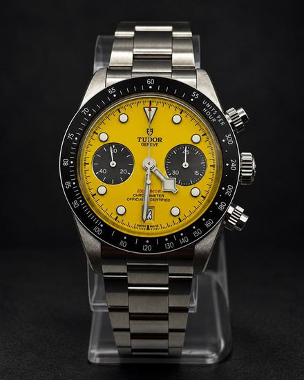 No Reserve - 2026 Tudor Black Bay Chrono 39MM Yellow Dial Steel Bracelet (79310N)