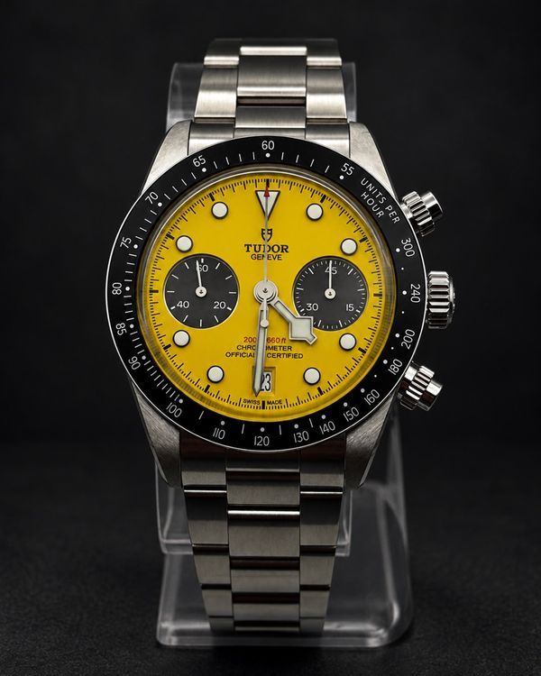 No Reserve - 2026 Tudor Black Bay Chrono 39MM Yellow Dial Steel Bracelet (79310N)