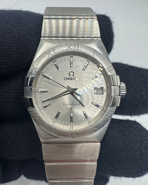No Reserve - 2010 Omega Constellation 35MM Quartz Silver Dial Steel Bracelet (123.10.35.60.02.001)