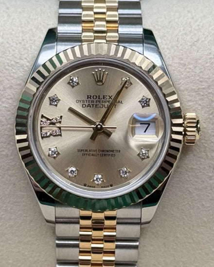 2026 Rolex Lady-Datejust 28MM Silver Dial Two-Tone Jubilee Bracelet (279173)