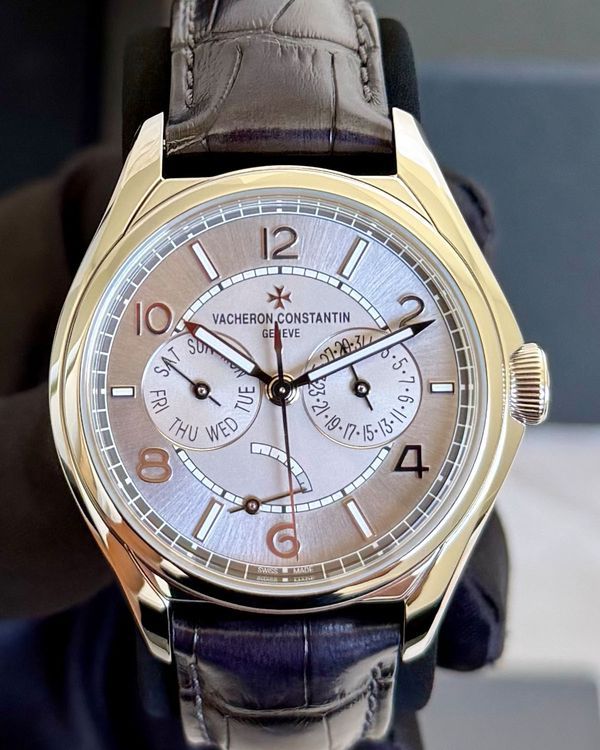 2022 Vacheron Constantin Fiftysix Day-Date 40MM Grey Dial Leather Strap (4400E/000A-B437)