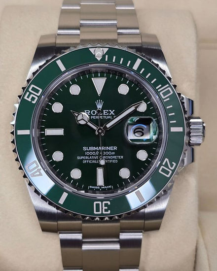 2020 Rolex Submariner Date "Hulk" 40MM Green Dial Oyster Bracelet (116610LV)