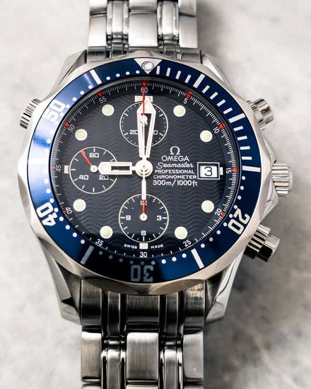 No Reserve - 2017 Omega Seamaster Diver 300M 41.5MM Blue Dial Steel Bracelet (2599.80.00)