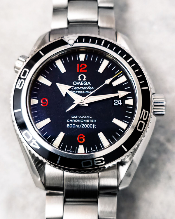 No Reserve - 2011 Omega Seamaster Planet Ocean 600M 42MM Black Dial Steel Bracelet (2201.51.00)