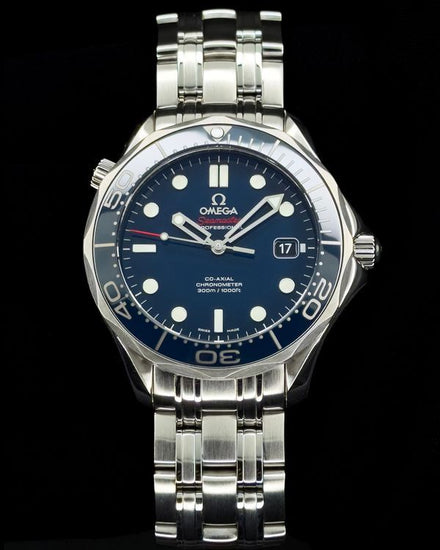 2018 Omega Seamaster Diver 300M 41MM Blue Dial Steel Bracelet (212.30.41.20.03.001)