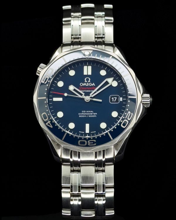 2018 Omega Seamaster Diver 300M 41MM Blue Dial Steel Bracelet (212.30.41.20.03.001)