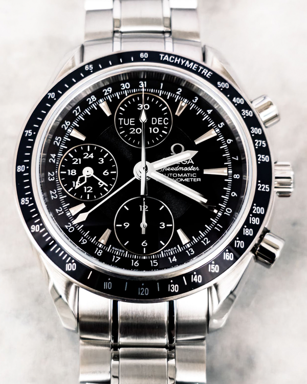 No Reserve - 2011 Omega Speedmaster Day-Date 40MM Black Dial Steel Bracelet (3220.50.00)