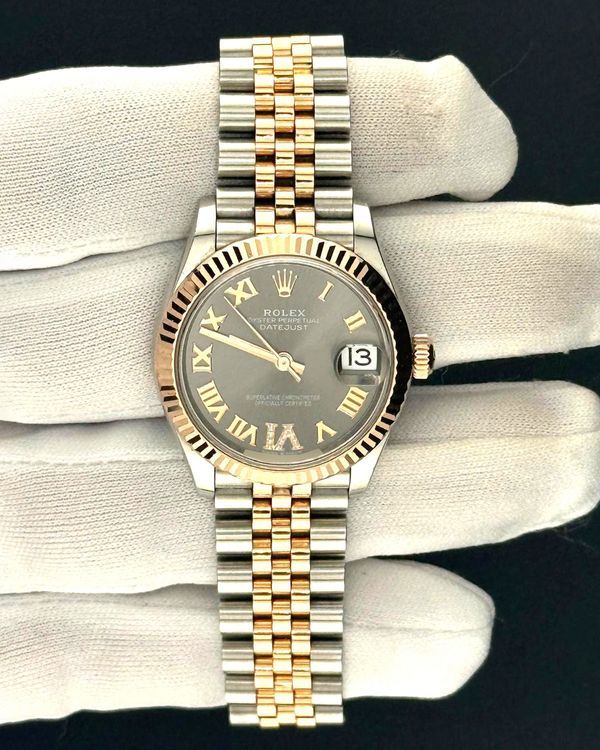2024 Rolex Datejust 31MM Slate Dial Two-Tone Super Jubilee Bracelet (278271)