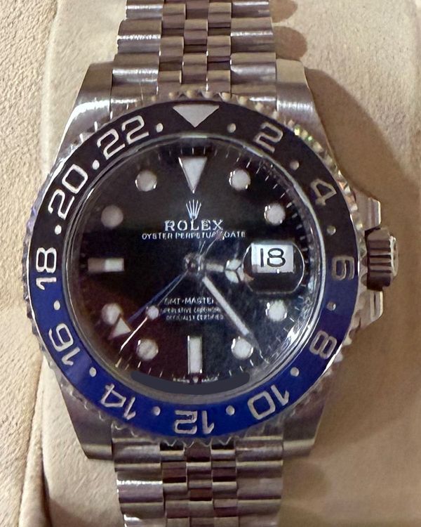 2019 Rolex GMT-Master II "Batgirl" 40MM Black Dial Jubilee Bracelet (126710BLNR)