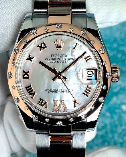2015 Rolex Datejust 31MM Mother of Pearl Dial Two-Tone Oyster Bracelet (178341)
