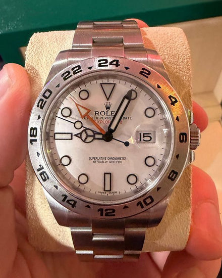 2017 Rolex Explorer II "Polar" 42MM White Dial Steel Bracelet (216570)