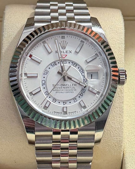 2026 Rolex Sky-Dweller 42MM White Dial Jubilee Bracelet (336934)