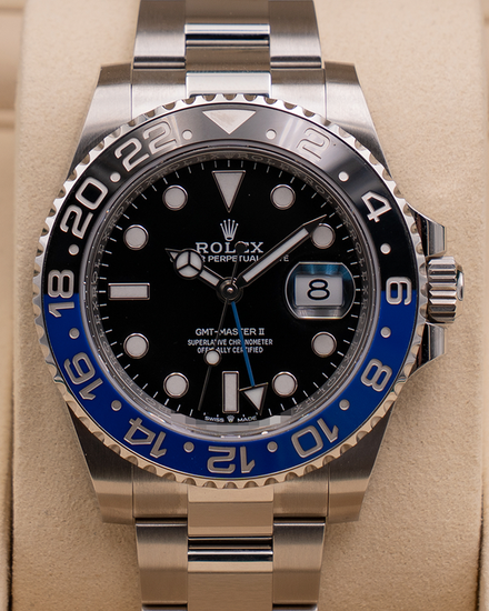 2026 Rolex GMT-Master II "Batman" 40MM Black Dial Oyster Bracelet (126710BLNR)