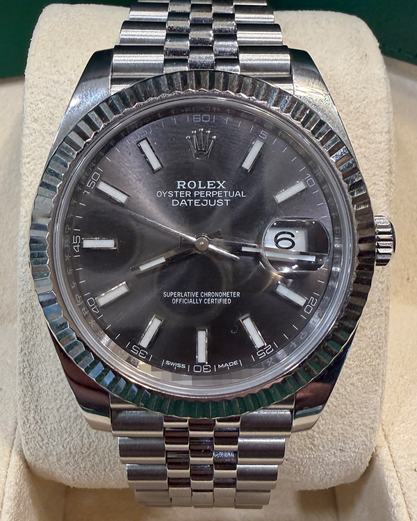 2018 Rolex Datejust 41MM Slate Dial Oyster Bracelet (126334)