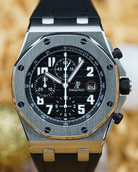 Audemars Piguet Royal Oak Offshore 42MM Black Dial Rubber Strap (26170ST.OO.D101CR.03)