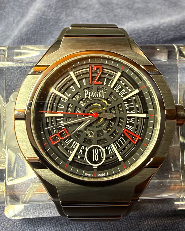 Piaget Polo Forty-Five L.E. 45MM Skeleton Dial Rubber Strap (P10717)