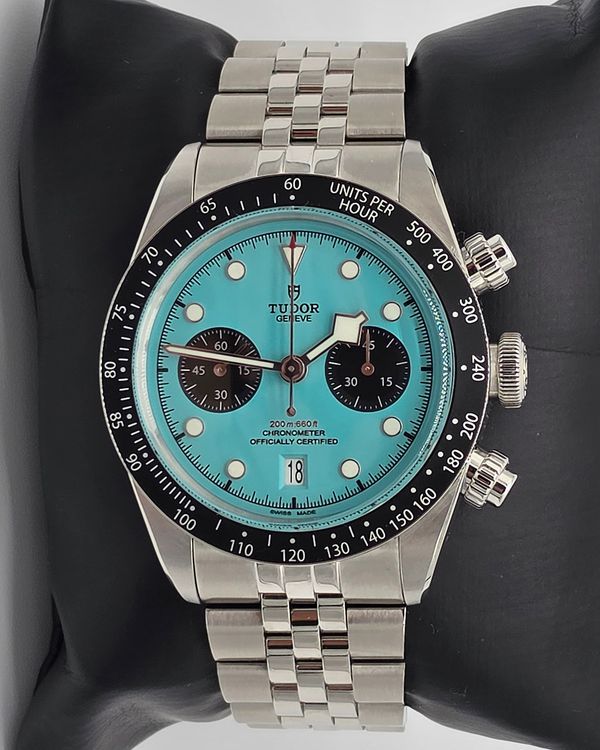 2026 Tudor Black Bay Chrono 41MM "Flamingo" Blue Dial Steel Bracelet (79360N)
